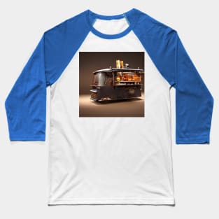 Steampunk Tokyo Ramen Food Truck Baseball T-Shirt